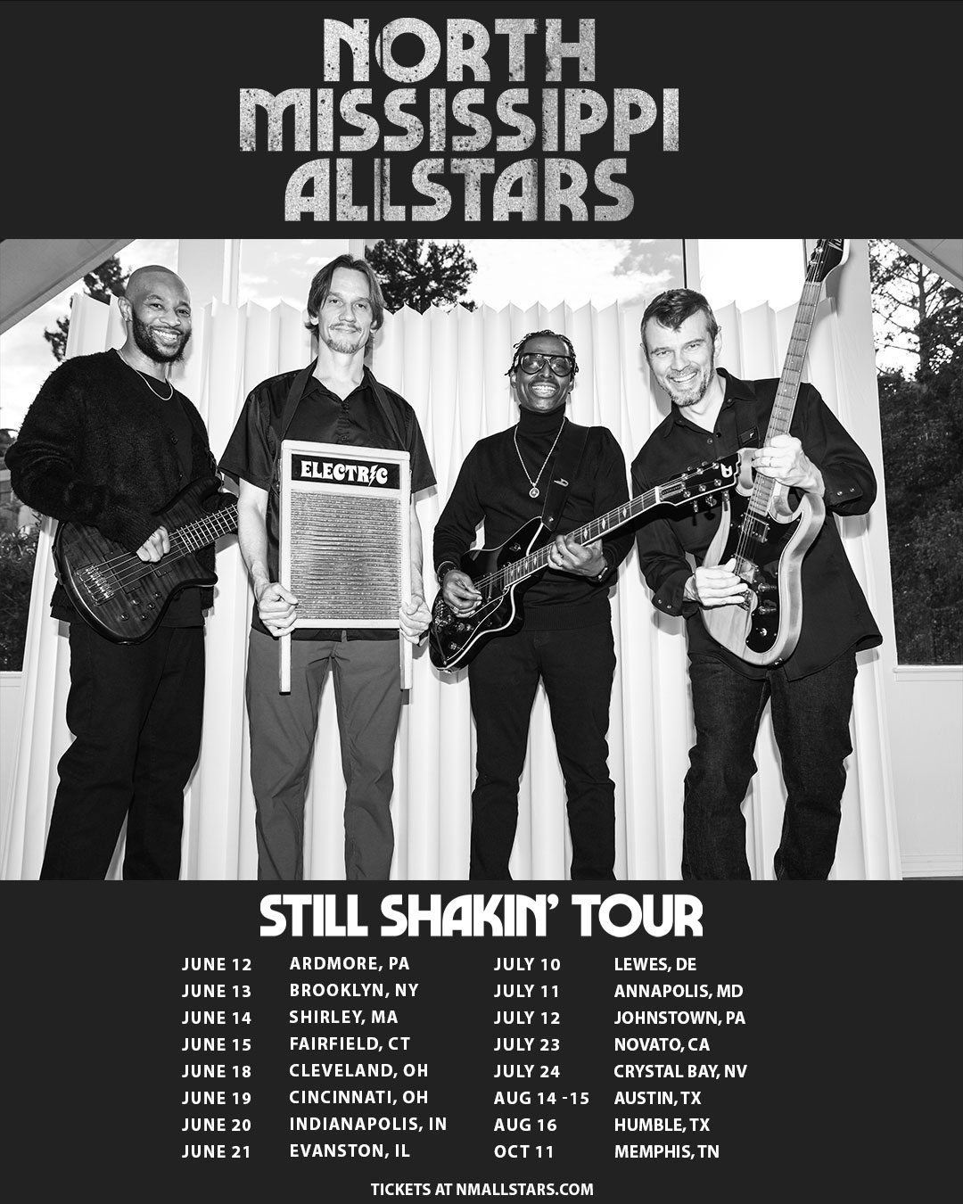 North Mississippi Allstars Still Shakin' Tour Poster 2026